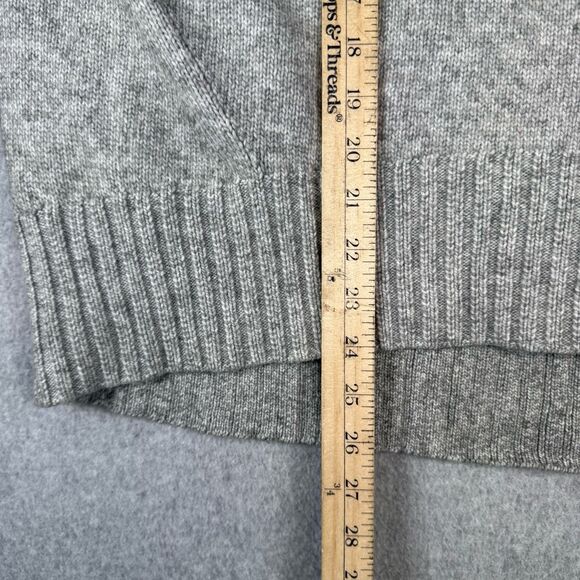 H&M Womens Size Medium Cable Knit Pullover Sweater Gray Long Sleeve Mock Neck - Picture 6 of 7